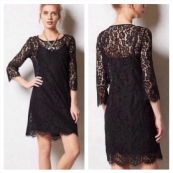 Anthropologie Dresses & Skirts - Anthropologie HD in Paris black lace dress